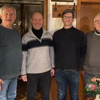 Foto von links: Albrecht Finger, Ewald Simon, Martin Eisenmann, Bernhard Walter